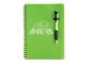 Plastic promotional notebooks with ball pen