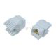 CAT6 UTP unshielded 8P8C AP style 180 degree Keystone jack